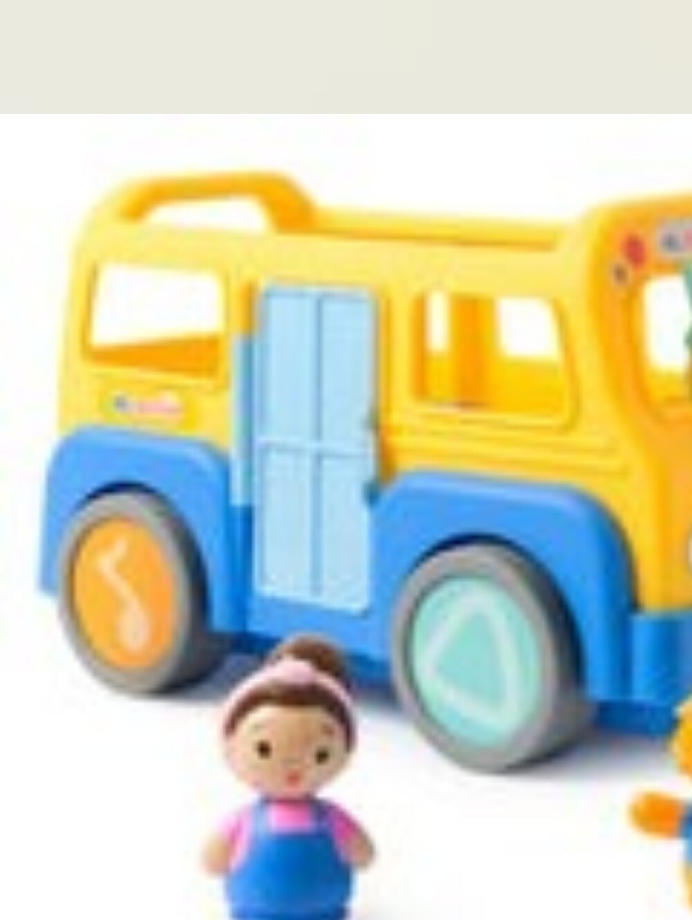 Ms Rachel Yellow & Blue Toy Bus Playset with Figures - Kids Toys